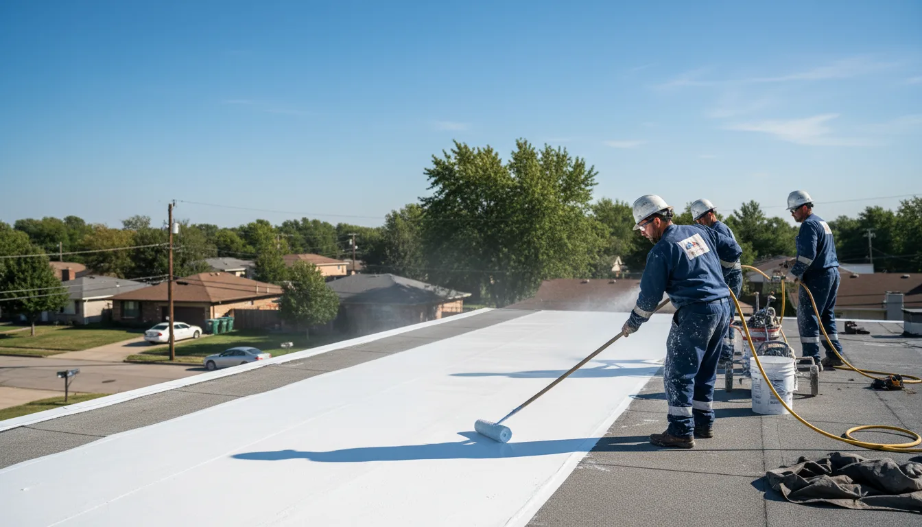 Commercial roof coating in Garden City, MI near me